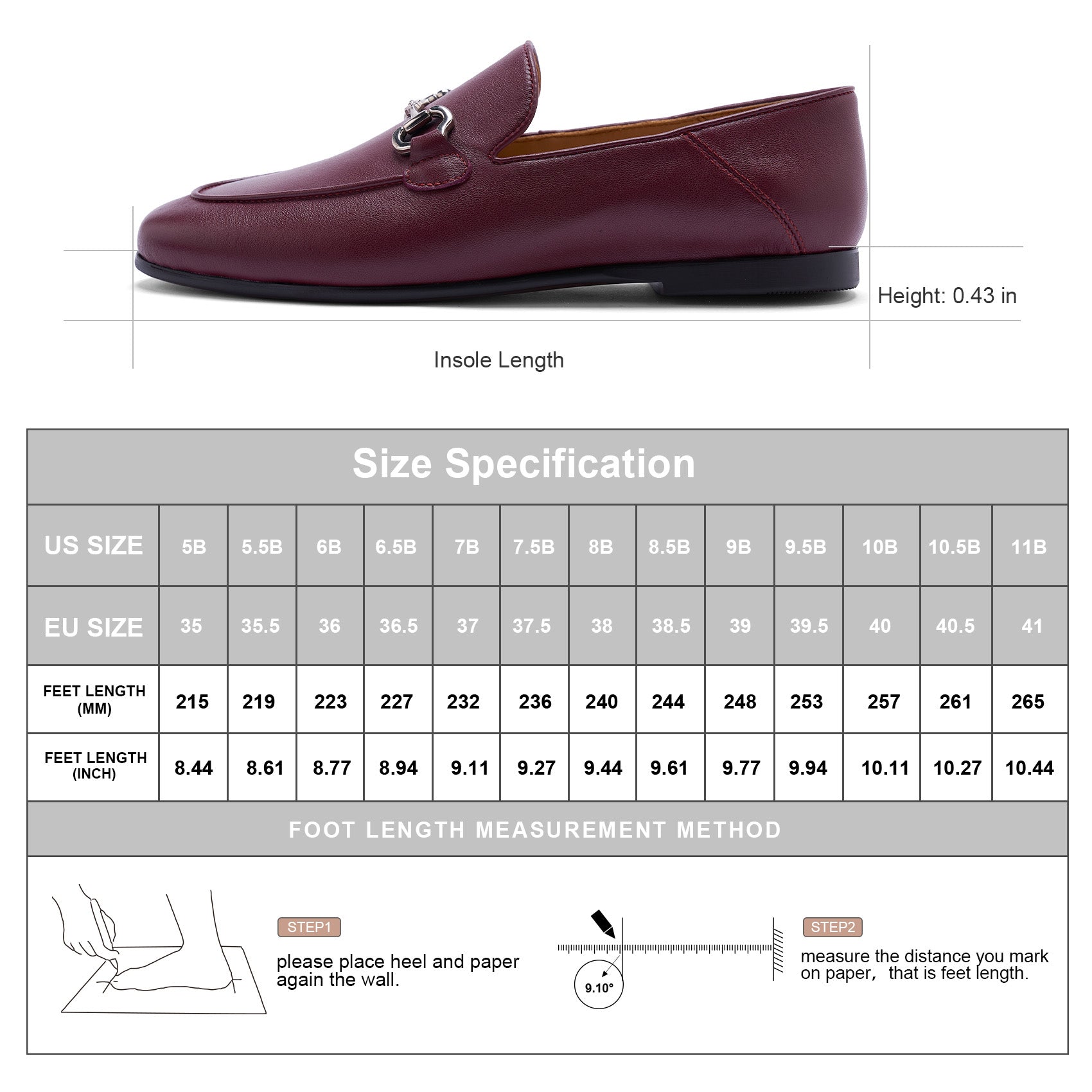 AiciBerllucci Women's Leather Loafer,Casual Loafers Shoes, Slip on Loafers Shoes for Women,Soft Comfort Flat Loafer Shoes for Ladies Burgundy