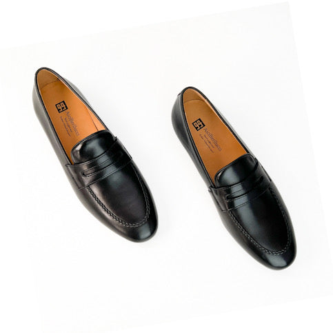 AiciBerllucci Loraine Penny Loafers for Women Comfort Flat Shoes Slip-on Women Loafers Shoes Casual Black