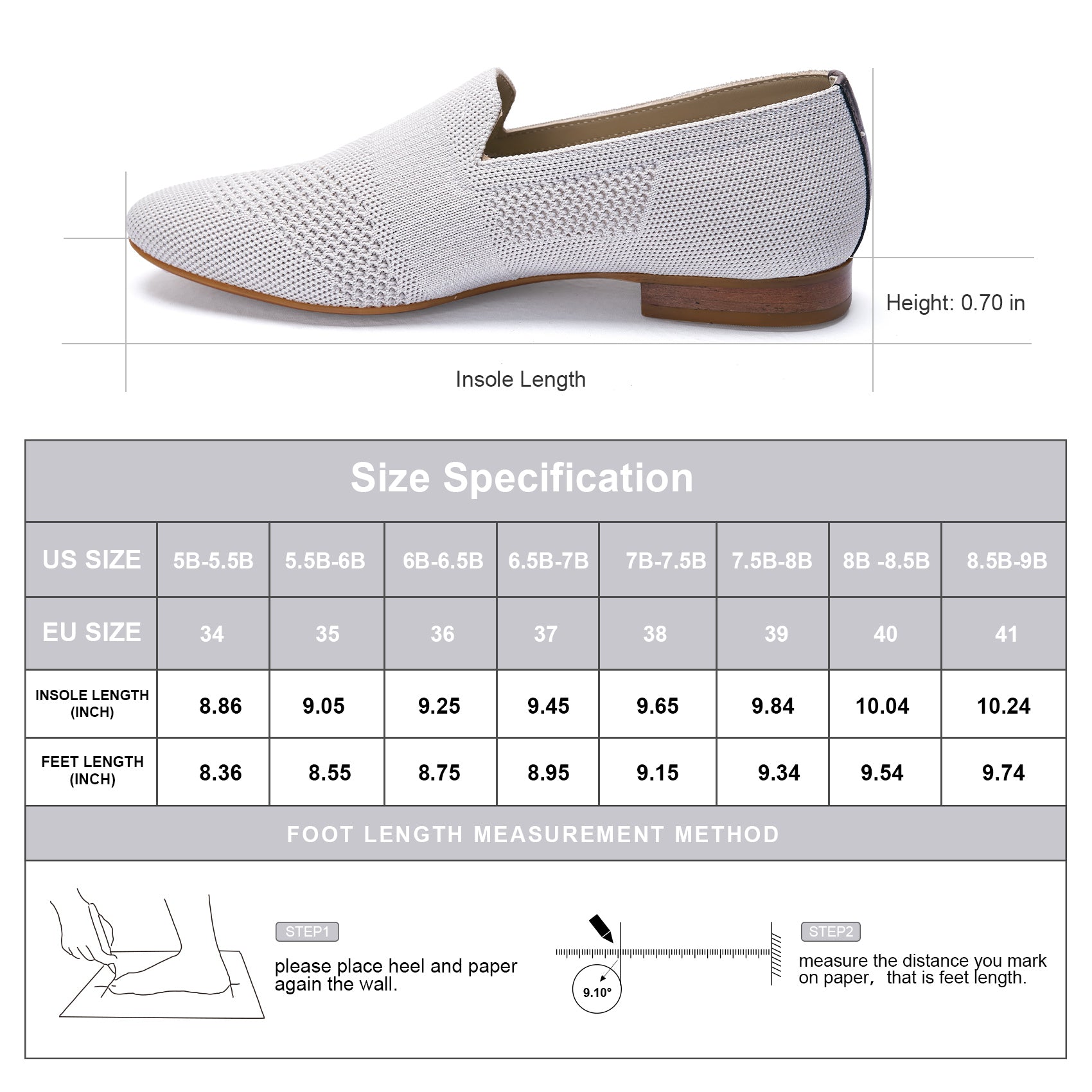 AiciBerllucci Silver Knit &Calfskin Leather Upper&Cow Leather Lining-Aina- Women Knit Flat Shoes,Comfort Loafers Penny Moccasins-Slip-on Shoes- Knit Driving Loafers -Round Toe Walking Fashion