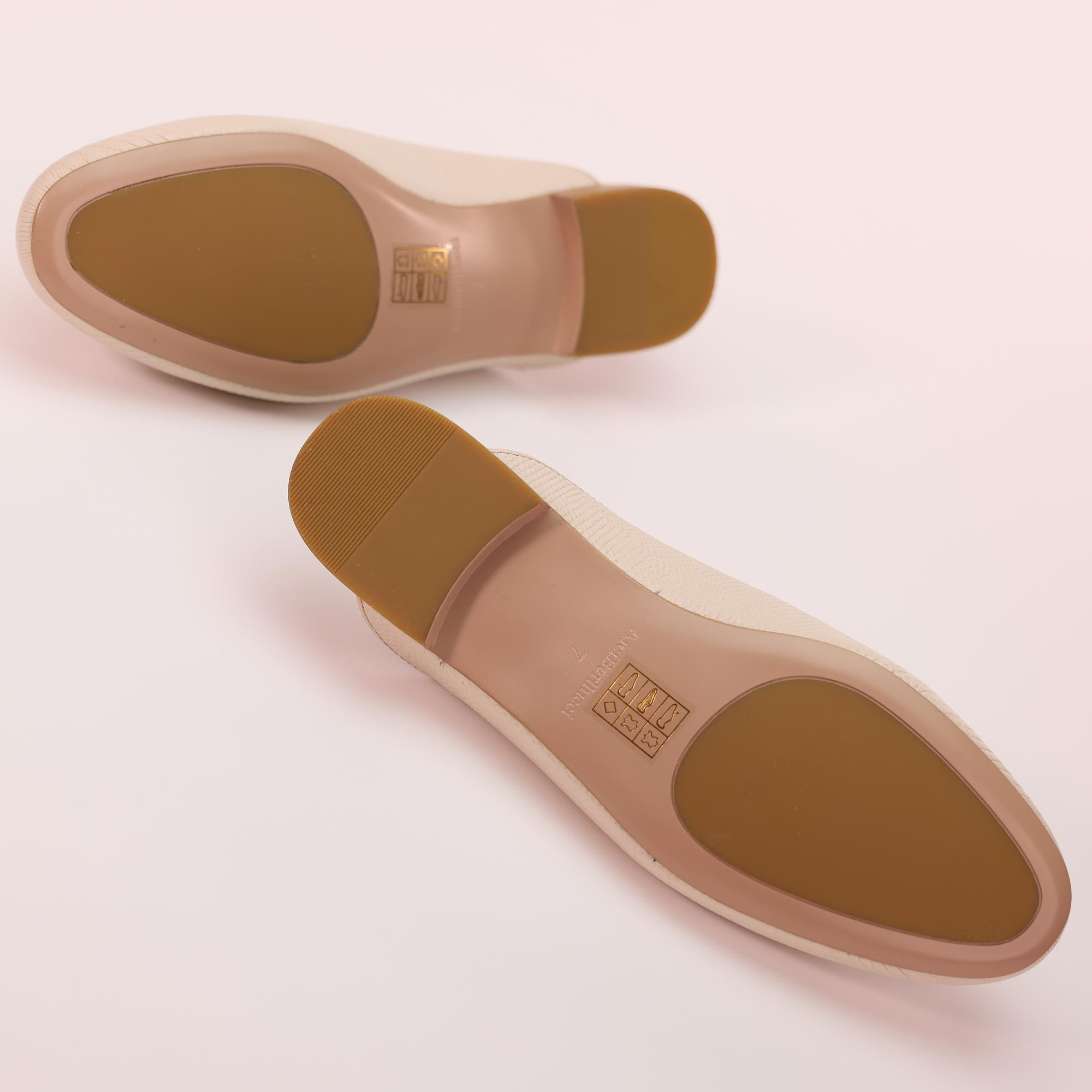 AiciBerllucci Nude Lizard Embossed Cowhide & Sheepskin lining- Selene -Women's Leather Loafer in summer- Sleek Loafers Slip on Shoes-Casual Flat Shoes