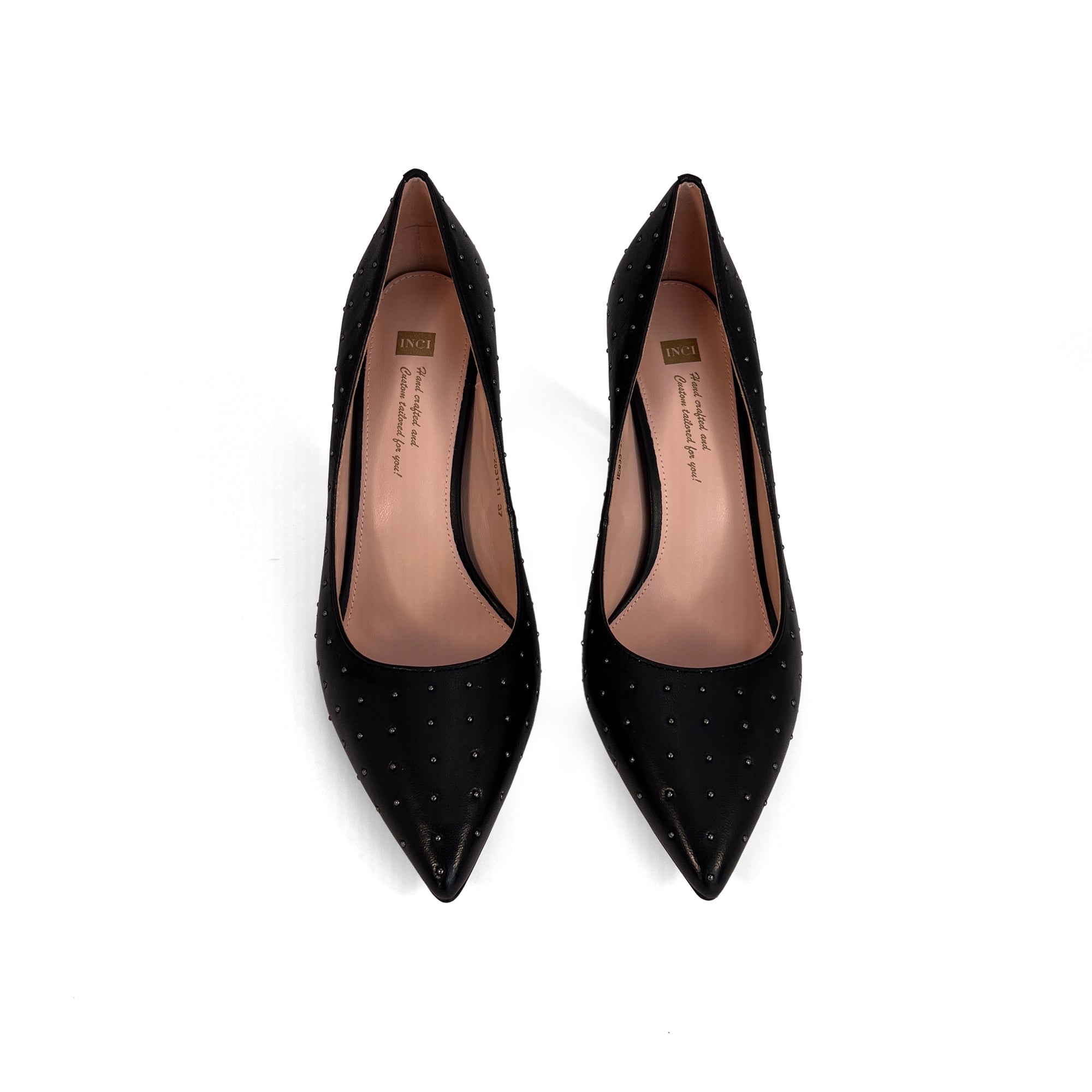 INCI MEG   Women's Genuine Sheepskin Pump Shoes - 2.5-Inch Mid-Heel Dress Pumps, Classic Comfortable Court Shoes for Formal & Casual Wear