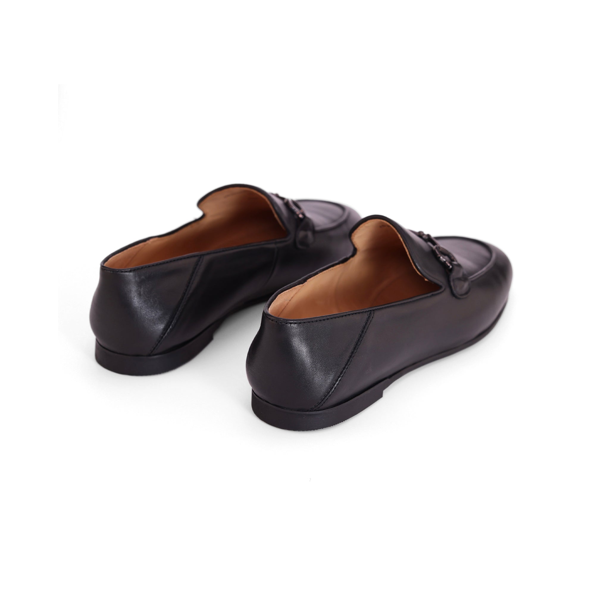 AiciBerllucci Women's Leather Loafer,Casual Loafers Shoes, Slip on Loafers Shoes for Women,Soft Comfort Flat Loafer Shoes for Ladies Black COCO