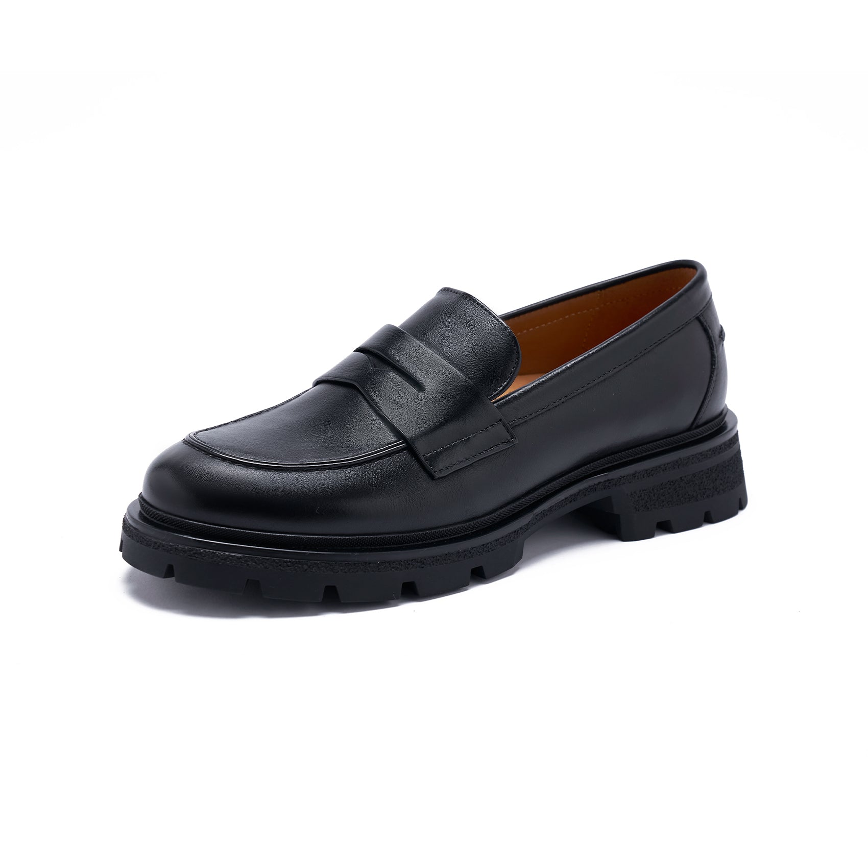 AiciBerllucci Loafers for Women, Business Casual Shoes, Women's Loafers & Slip-Ons, Womens Chunky Loafers Comfortable Platform Loafers for Women Black