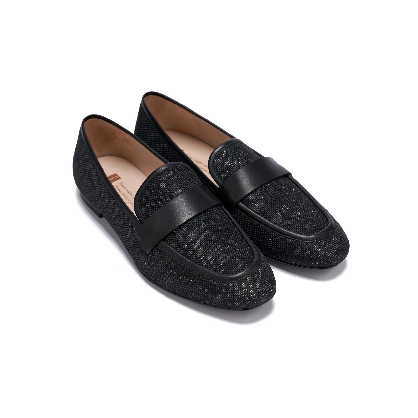 AiciBerllucci  Women's Loafer Shoes Casual Black Velvet Flat Shoes for Women Ladies Tassel