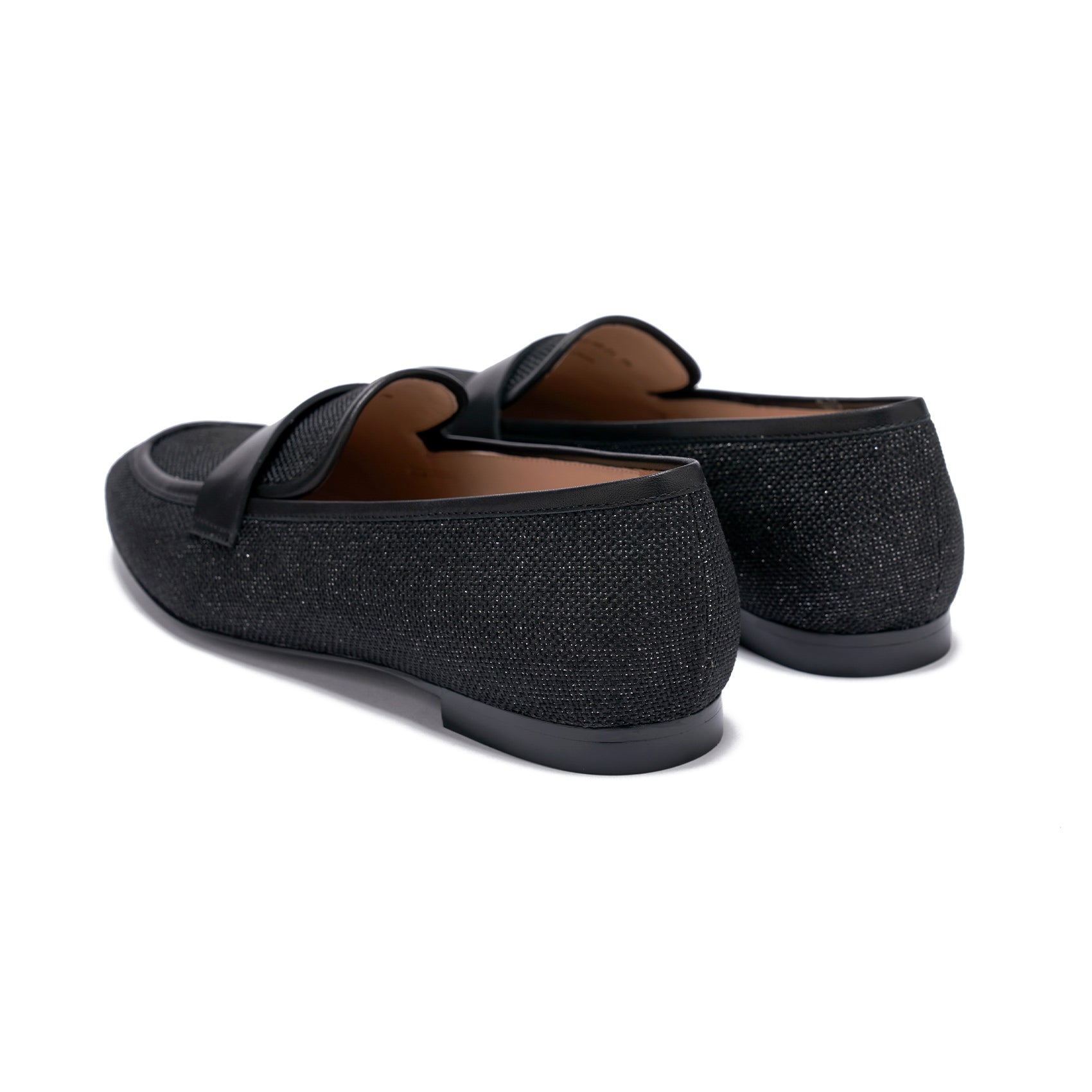 AiciBerllucci  Women's Loafer Shoes Casual Black Velvet Flat Shoes for Women Ladies Tassel