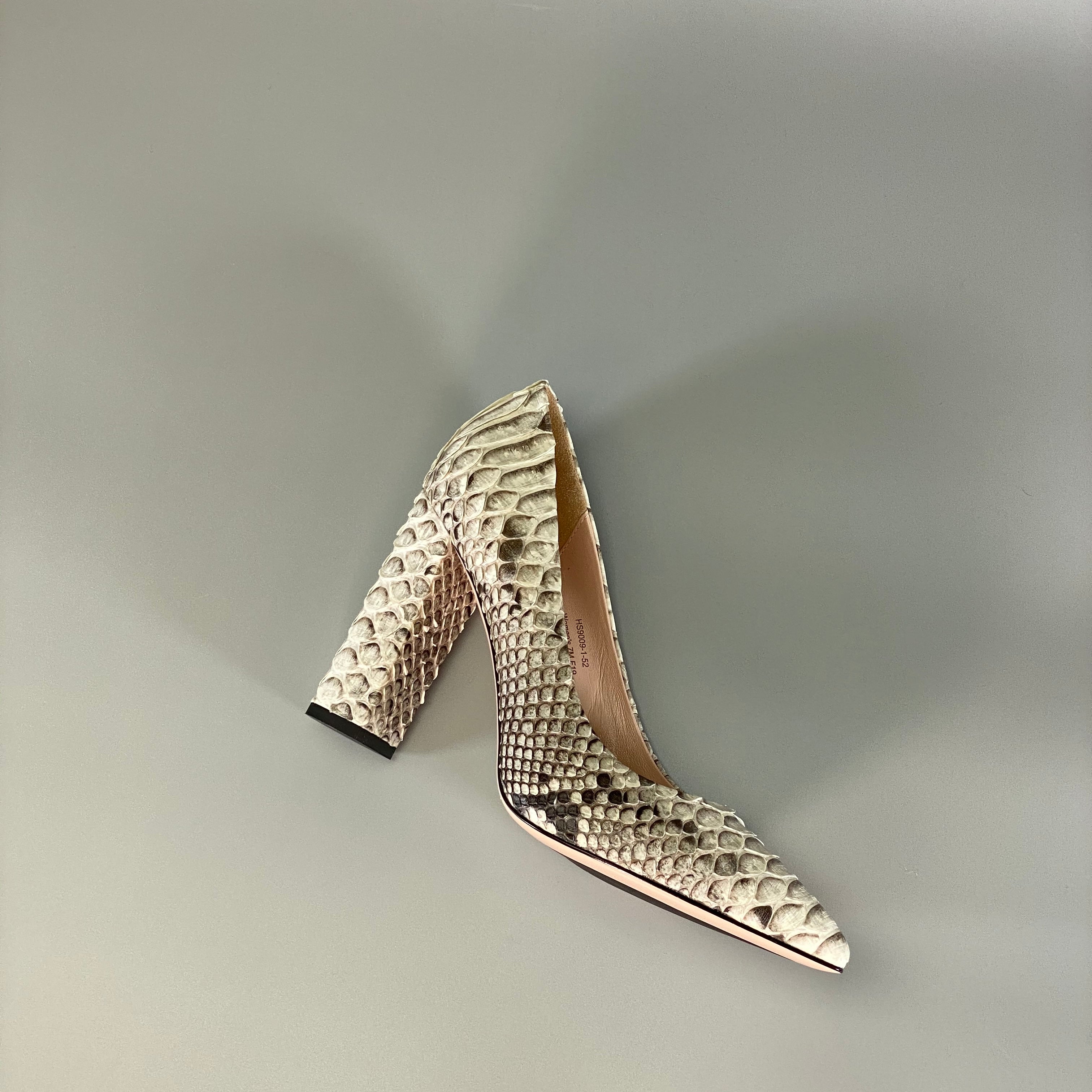 Cindy Python Leather Pumps