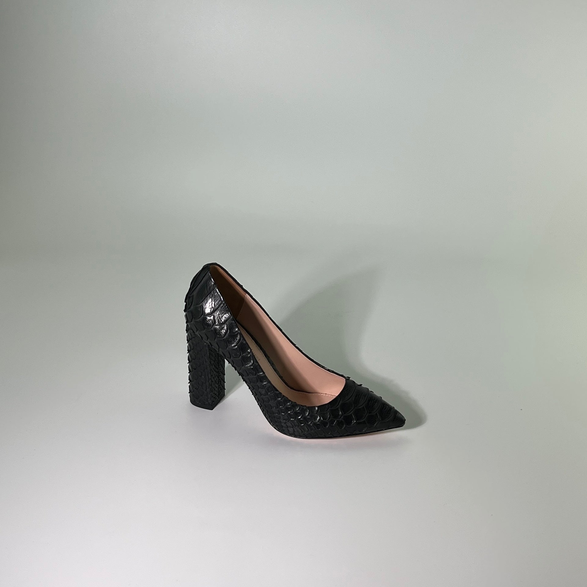 Cindy Python Leather Pumps