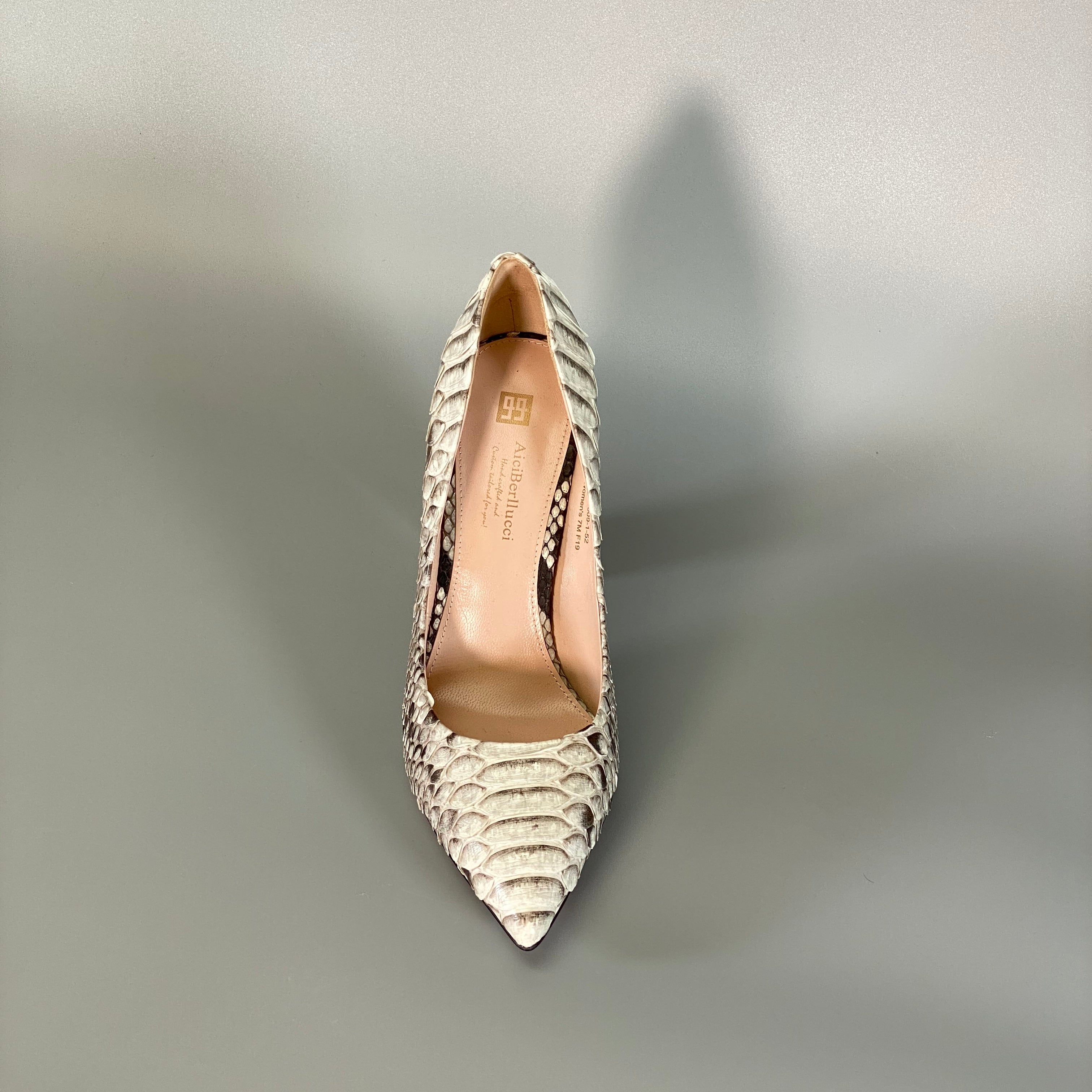 Cindy Python Leather Pumps