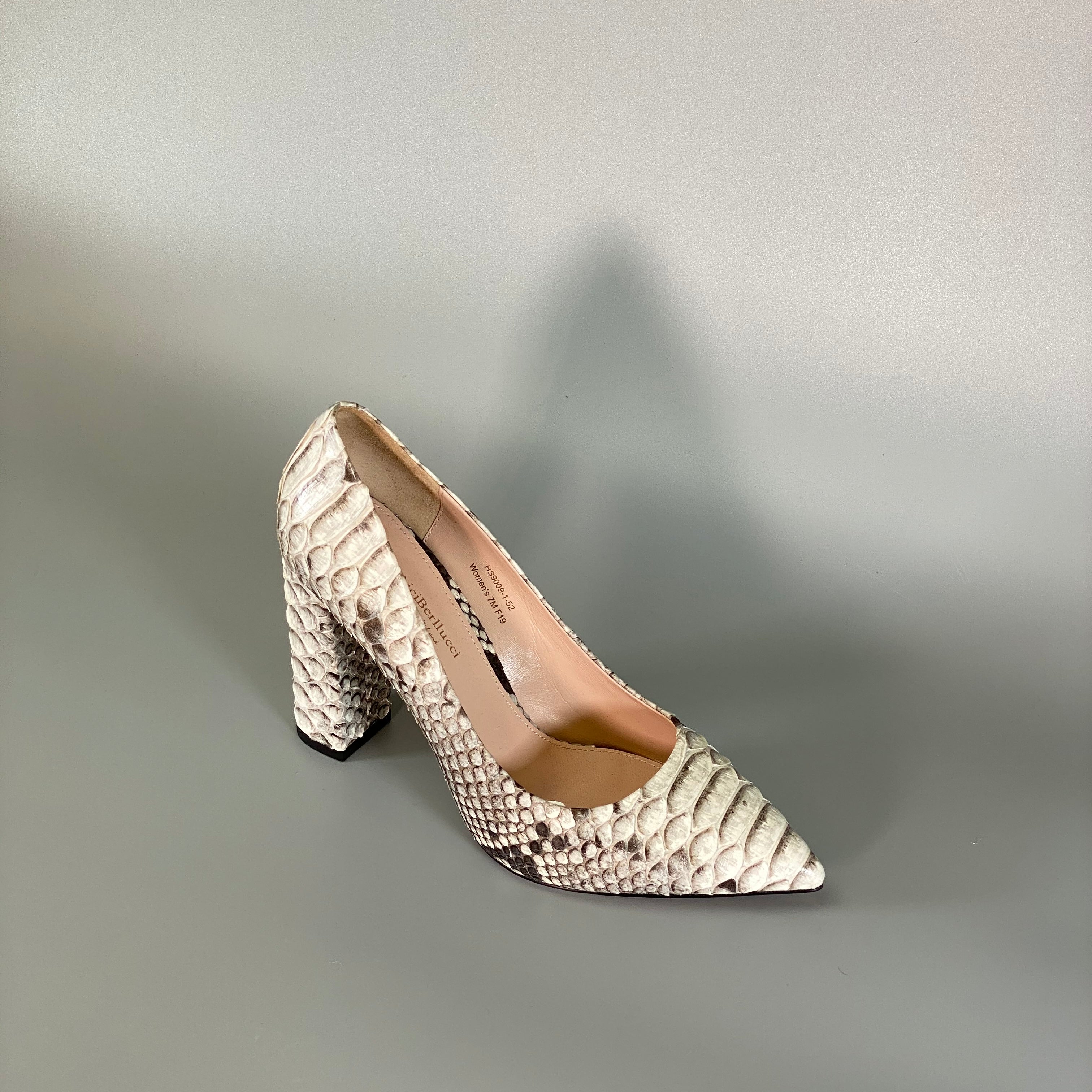 Cindy Python Leather Pumps
